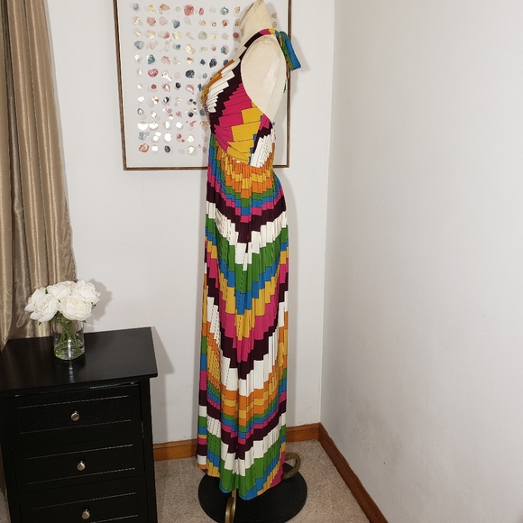 Muse/Boston Proper geometric maxi dress size XS - Picture 6 of 7